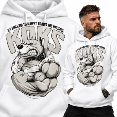 BLUZA Z KAPTUREM NA SIŁOWNIĘ KOKS
